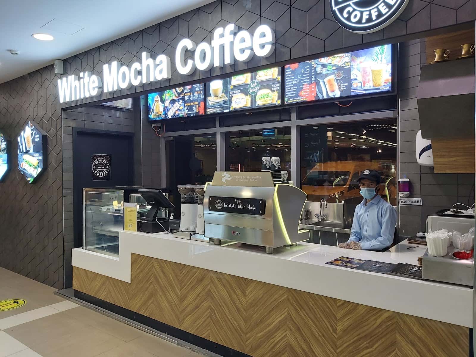 White mocha coffee